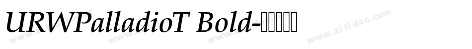 URWPalladioT Bold字体转换